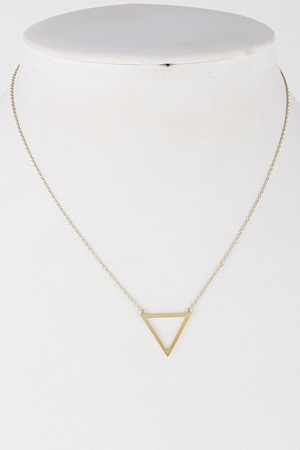 Triangle Emblem Cute Necklace 7BAB10